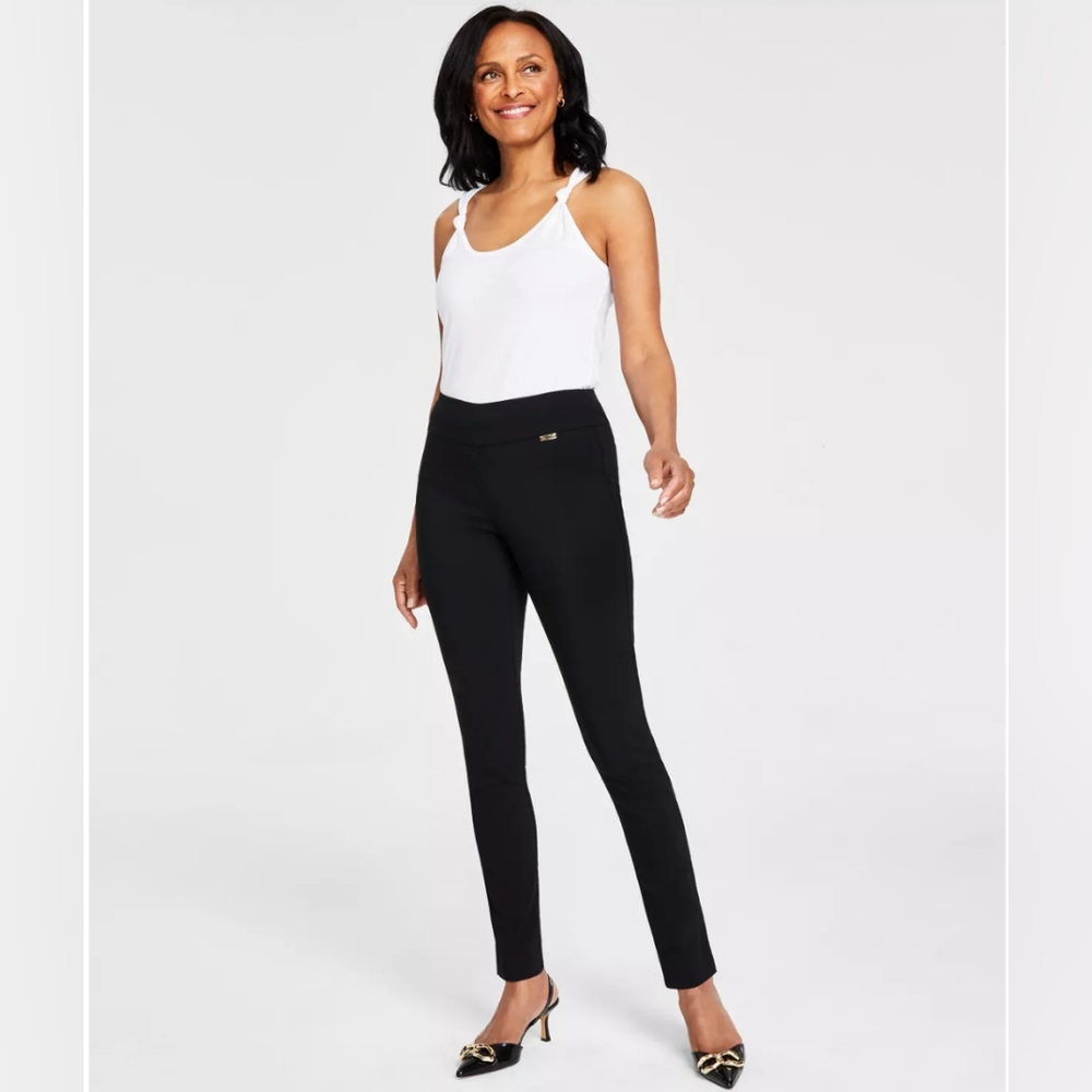 INTERNATIONAL CONCEPTS. DRESSY PANTS. SIZE 8. BLACK. PRE-OWNED.